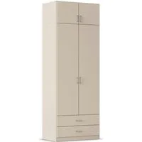 rauch Kleiderschrank Schrank Garderobe Wäscheschrank GAMMA in 4 Breiten 91-226 cm (3 verschiedene Ausstattungen BASIC/CLASSIC/PREMIUM (inkl. SOFT-CLOSE) mit Schubladen und Schrankaufsatz, schlichtes Design MADE IN GERMANY