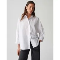 OPUS PANTS Longbluse FIONNE aus Baumwolle BCI Cotton, oversized, Raglanärmel