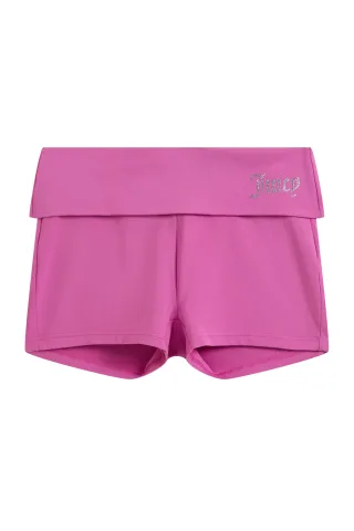 Juicy Couture Shorts "ROLL DOWN SHORTS. Damen" Trainingshose Damen, Sportshorts, Jersey, kurze Hose mit Glitzer, Sale