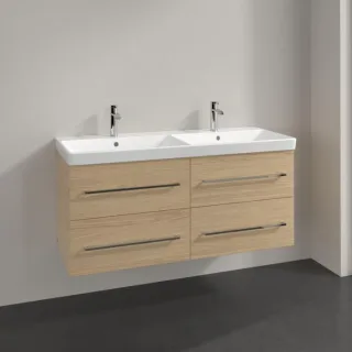 Villeroy und Boch Avento Waschtisch-Unterschrank A89300VJ 118 x 51,4 x 45,2 cm, 4 Auszüge, wandhängend, Nordic Oak