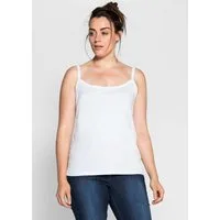 Sheego Shirttop Spaghettitop Ärmellos