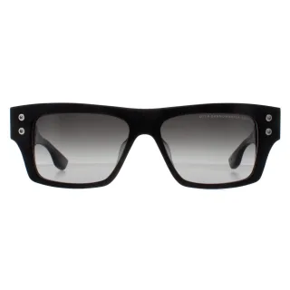 Dita Rectangle Unisex Matte Black Iron Dark Grey to Clear Gradient Grandmaster Seven