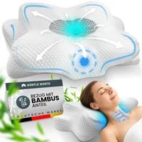 Gentle North Nackenstützkissen Orthopädisches Nackenstützkissen aus hochwertigem Memory Foam