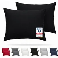 Komfortec Kissenbezug Premium Kopfkissenbezug, gebürstet 100% Mikrofaser 90g/m², (2 Stück), 40x60 cm mit Reißverschluss, Superweiches Kissenhülle Set
