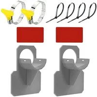 FOUORTUNATE-BEE Schlauchhalterung 2 Stück Pool Schlauchhalter,Schwimmbad Rohrhalterung, (Pool Schlauch Zubehör mit Anti-Durchstichen, Anti-Reißen, Anti-Strain, (30–37 mm)