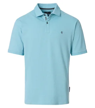 CASAMODA - Polo-Shirt uni 004470 türkis - Gr. - L