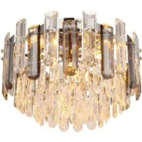 GLOBO LIGHTING Deckenleuchte ORGINA, ohne Leuchtmittel, Deckenlampe, Kristalle, Glasstäbe, Wohnzimmer, Esstisch