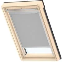 Verdunklungsrollo DBL C04 4204, VELUX, verdunkelnd, ohne Bohren, in Führungsschienen, VELUX »Pick & Click!«, alufarbene Führungsschienen & Griffleiste