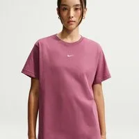 Nike Sportswear T-Shirt W NSW CLASSIC SS TEE Kurzarm, mit Rundhalsausschnitt, aus Baumwoll-Jersey, normale Länge