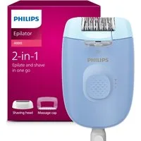 Philips Epilierer Series 4000, Aufsätze: 2 St., kompakter Epilierer mit Kabel und LED-Licht, inkl. Massageaufsatz