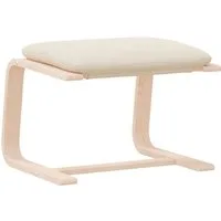 vidaXL Polsterhocker Fußhocker Creme 51x41x40 cm Stoff (1 St)
