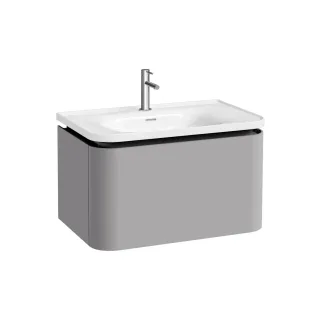 VitrA Glora Set Möbelwaschtisch + Waschtischunterschrank mit LED-Ambientebeleuchtung 80 Matt,80373 80373