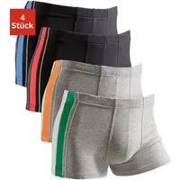 AUTHENTIC LE JOGGER Boxer Boxershorts für Herren (Packung, 4-St) mit kontrastfarbigen Streifen seitlich