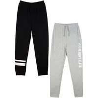 bonprix Jogginghose (Packung, 2-tlg) aus Baumwoll-Mix, mit Eingrifftaschen, bequeme Passform
