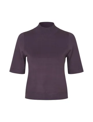 mbym - Pullover mit Stehkragen - Clara lila - Gr. - S