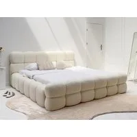 Compleo Polsterbett bubble, Designerbett 140/160/180/200 DALIA (TOPSELLER, Lattenrost mit Holzrahmen oder Metalrahmen), Wolkenbett, Cloud-Bett mit Bettkasten