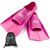 Aqua Speed Flosse Kurze Trainingsflossen Hoher Vortrieb Perfekt für Schwimmtraining, Maximale Kraftübertragung durch verstärkte Seitenelemente