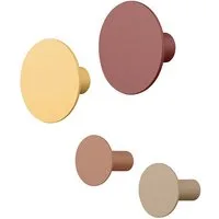 blomus Wandhaken 4er Set -PONTO- Hakenset für Zuhause: Modernes Design, Zuhause, Haushalt, (Set, 4-St., 4er-Set), Nur als Set erhältlich, inkl. Montagematerial, aus Polystone