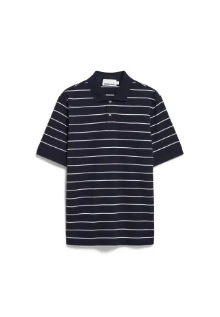 Armedangels - MAARIO STRIPES night sky-broken white - Gr. - XL