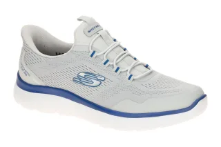 Skechers 233045 GYBL SUMMITS - TOP RATE Herren Slipper grau/blau Hands Free S...