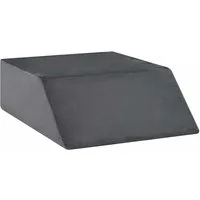 vidaXL Kopfkissen Beinkissen 63 x 52 x 19 cm Fest PU-Schaum Grau, Bezug: Samt