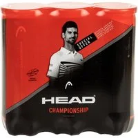 Head Tennisball 3x Championship Novak - 9 Tennisbälle - Innendruckball - (3er Dose)