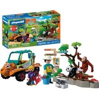 Playmobil® Zoo: Tierpflegermobil (72072), Animals & Friends Konstruktions-Spielset, (62 St), Made in Europe