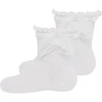 Ewers Socken Socken Taufsöckchen mit Spitze (2-Paar)