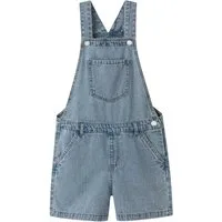 Name It Kurzoverall NKFALMA DNM SHORTSALL 2228-OV F tolle Latzjeans-Shorts im Used-Look