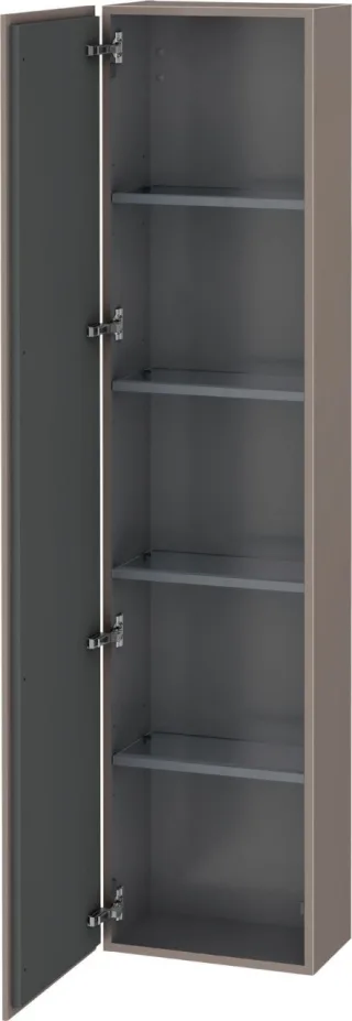 Duravit L-Cube Hochschrank Basalt Matt 400x243x1760 mm - LC1170L4343 LC1170L4343