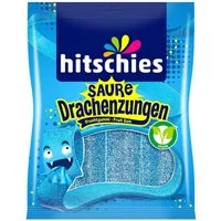 hitschies Süßigkeit, Hitschies Saure Drachenzungen Blau fruchtig saures Fruchtgummi 125g