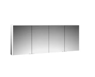 emco LED-Lichtspiegelschrank Prime 3 Aufputz, 1800 mm, 4-türig Rückwand verspiegelt, 949707209 949707209