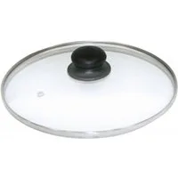 axentia Deckel Glasdeckel, Edelstahlrand, Ø 28 cm, (1-tlg)