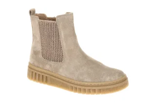 Gabor 8008.03.005 Damen Stiefeletten in Grau - kiesel, bequeme Chelsea Boots