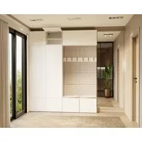 Raumhirsch Furniture Schuhschrank Garderobenschrank für Flur und Eingangsbereich (Kleiderschrank sowie Schuhschrank im SET) verschiedene Farben