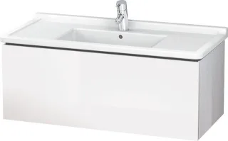 Duravit L-Cube Waschtischunterbau wandhängend Weiß Hochglanz 1020x469x408 mm - LC616608585 LC616608585