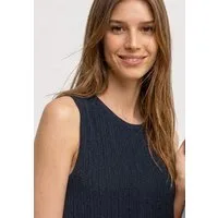 STREET ONE Midikleid Sommerkleid mit Spitze und Rundhals