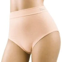 Dekker Taillenslip Damenslip "Tina" Seamless ohne Nähte super elastisch (Packung, 3er Pack) mit Logoschriftzug am Wäschebund
