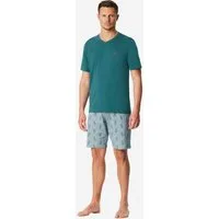 Schiesser Pyjama 955 (2 tlg) Schlafanzug, Pyjama Set, Nachtwäsche