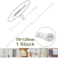 BTTO Klemmstange Wandmontage Stark 1 Stück,Ohne Bohren,3 Größen,Länge 55-150cm, Ø 30 mm, für Türöffnungen,Kleiderschrank,Fensterrahmen,Bad Schlafzimmer