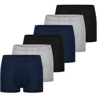Schiesser Retro Boxer 6er Pack - 95/5 Essentials - Organic Cotton (Spar-Set, 6-St) Retro Short / Pant - Baumwolle - ohne Eingriff