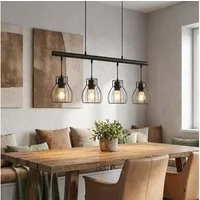 GLOBO LIGHTING Hängeleuchte, Leuchtmittel nicht inklusive, Vintage Pendelleuchte Hängelampe Esstisch Hängeleuchte Industrial