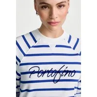 RICHROYAL Sweatshirt tolle Applikation, Raglanärmel, gewellte Kanten