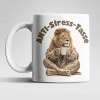 WS-Trend Tasse Anti Stress Löwe Kaffeetasse Teetasse Geschenkidee 325 ml, 1-tlg., Keramik