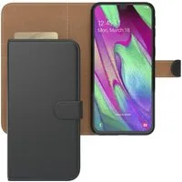 EAZY CASE Handyhülle Uni Bookstyle für Samsung Galaxy A40 5,9 Zoll, Schutzhülle mit Standfunktion Kartenfach Handytasche aufklappbar Etui