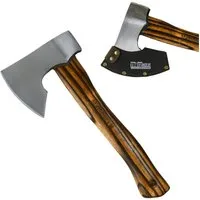TRUTZHOLM Beil Vintage Stahl Hickoryholz geflammt 500 g Kopf 320 mm lang Spaltbeil, (Inkl. Klingenschutz), ergonomischer Griff