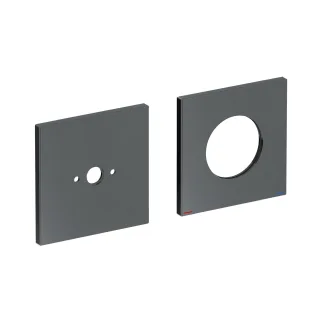 Keuco Rosetten-Set Edition 11 51116, 85 mm, eckig Messing gebürstet, 51116130092 51116130092