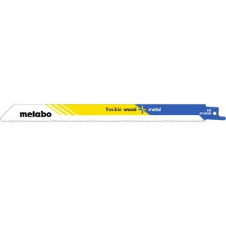 Metabo Säbelsägeblätter flexible wood + metal 225 mm BiM / 10-14 TPI - 628247000