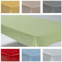 laro Tischdecke Wachstuchtischdecke Uni Style PVC Eckig