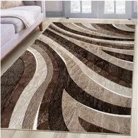OTTO home Teppich Livil, modernes Wellen-Design, rechteckig, Höhe: 8 mm, 3D-Effekt, Kurzflor, Wohnzimmer, Esszimmer, Schlafzimmer